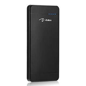 portable charger, power bank, I-Bollon 8000 MAH two output fast charging external battery charge for iPhone, iPad, Samsung, cell phone.(Black)