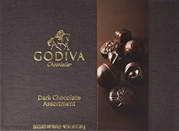 GODIVA Chocolatier Dark Chocolate Assortment Gift Box, Classic Ribbon, 27 pc.