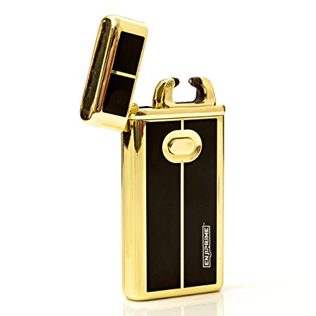 60% off end soon, Hurry, Best 2016 USB Electric Rechargeable Arc Lighter, Enji Prime, spark At The Push Of a Button, Flameless, Windproof, Eco Friendly & Energy Saving, Electronic Cigarette
