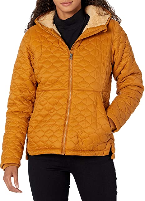 Amazon Essentials womens Lightweight Water-Resistant Sherpa-Lined Hooded Puffer Insulated Jacket