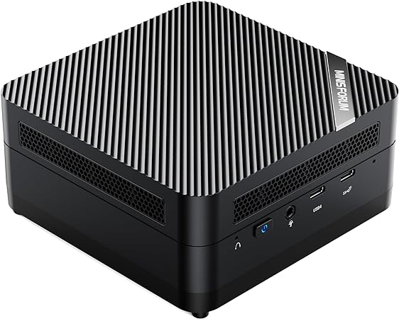 MINISFORUM UM690S Mini PC AMD Ryzen 9 6900HX(8C/16T, up to 4.9GHz) Windows 11 Home Small PC, 32GB RAM 1TB SSD, 2xHDMI(4K), 1xUSB4(8K) Output, Radeon 680M Graphics 2.5G LAN Dual Fans Small Form Factor