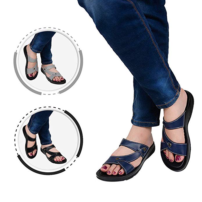 AEROTHOTIC Orthotic Comfort Slip On Sandals and Flip Flops with Arch Support for Comfortable Walk