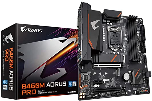 Gigabyte B460M AORUS PRO (LGA1200/Intel/B460/Micro ATX/Dual M.2/SATA 6Gb/s/USB 3.2 Gen 1/DDR4/Motherboard)