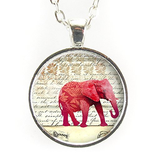 Red Elephant Necklace
