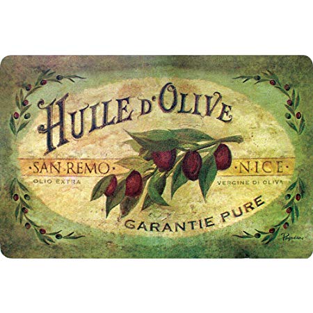 Apache Mills Cushion Comfort Vintage Olive Oil Kitchen Mat, 18-Inch by 30-Inch