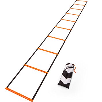 GOLME PRO Speed   Agility Ladder with Training Drill Carry Bag