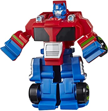 Transformers Rescue Bots Academy Optimus Prime Converting Toy, 4.5-Inch Figure, Toys for Kids Ages 3 and Up