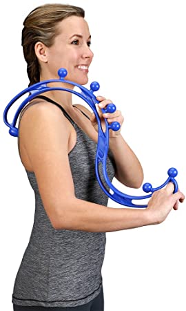 BackJoy Trigger Point Relief Back Massager, Handheld Massage Stick, Collapsible, Relieves Pain and Stress for Muscles in Back, Neck, Feet, Body