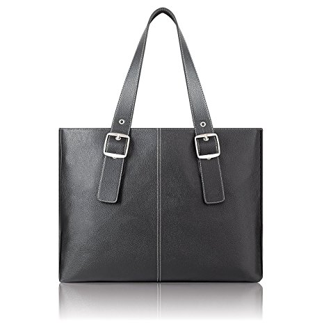 Solo Classic 15.6" Laptop Tote, Black, K708-4/12