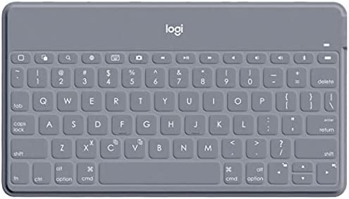 Logitech Keys-to-Go Super-Slim and Super-Light Bluetooth Keyboard for iPhone, iPad, and Apple TV - Stone