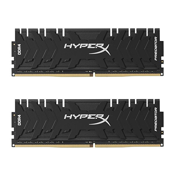 Kingston Technology HyperX Predator Black 16GB 3200MHz DDR4 CL16 DIMM XMP Desktop Memory HX432C16PB3K2/16