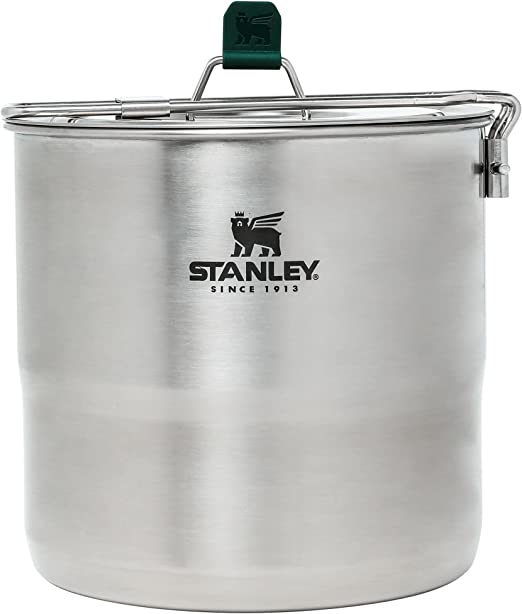 Stanley Adventure 4-Person Cookset, 11-Piece Camping Cooking Kit with 2.6 Quart Stainless Steel Pot and Utensils