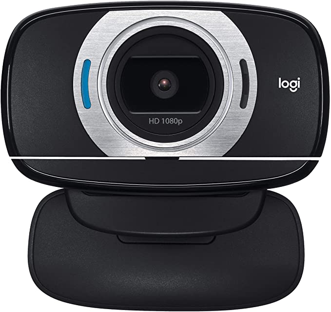 Logitech HD Laptop Webcam C615 with Fold-and-Go Design, 360-Degree Swivel, 1080p Camera