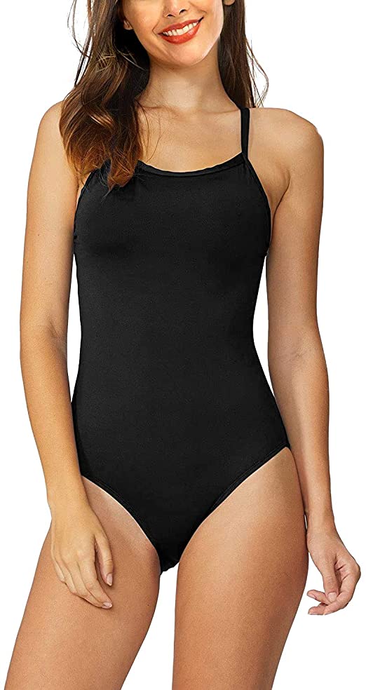 nulliplex Women's One Piece Swimsuits for Women Athletic Training Adjustable Strap Swimsuits Swimwear Monokini Bathing Suits