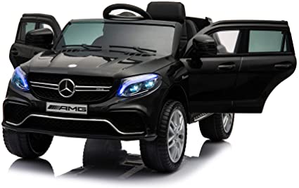 MERCEDES BENZ Licensed GLE63S AMG 4x4 Kids Electric Ride On Car with Remote Control LED Lights and Music (STANDARD BLACK)
