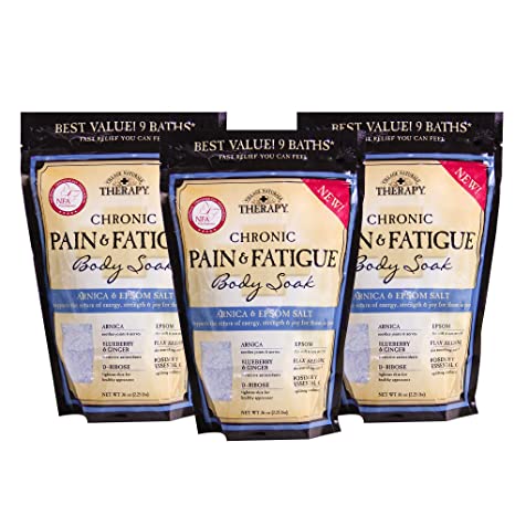Village Naturals Therapy, Chronic Pain Relief, Bath Soak, 36 oz, Pack of 3