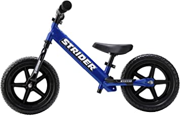 Strider - 12 Sport Balance Bike For Ages 18 Months - Ultralight First Kids Bike. Adjustable Saddle, 12 Inches In Blue