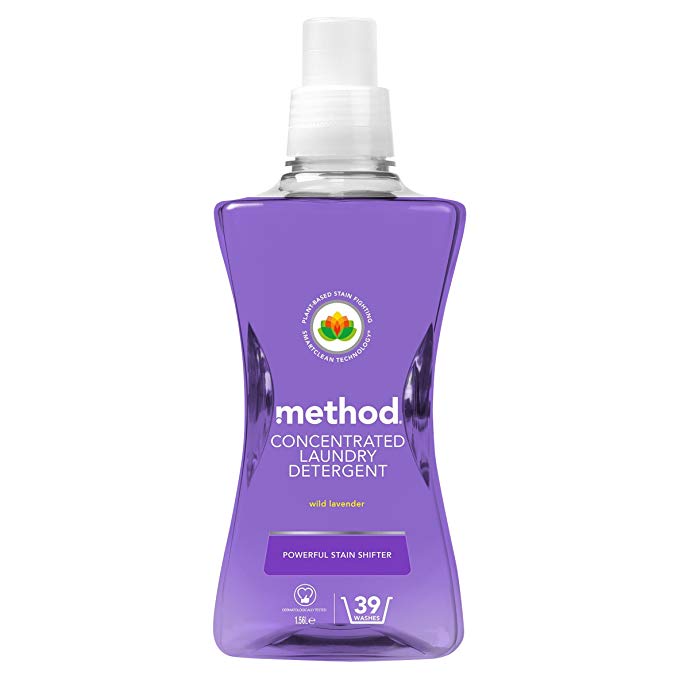 Method Concentrated Laundry Liquid Detergent Wild Lavender, 39 Washes