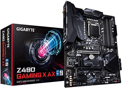 Gigabyte Z490 Gaming X AX (LGA 1200/Intel/Z490/ATX/Dual M.2/SATA 6Gb/s/USB 3.2 Gen 2/WiFi 6/Gaming Motherboard)