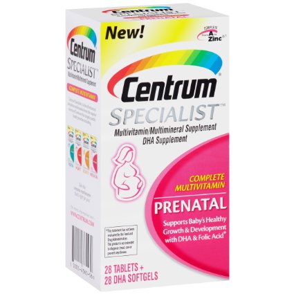 Centrum Specialist Prenatal Complete Multivitamin Supplement (28-Count Tablets   28-Count Soft-Gels)