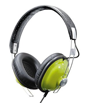 Panasonic Retro Over-the-Ear Stereo Monitor Headphones RP-HTX7-G1 (Green) Dynamic Accurate Sound, Lightweight and Comfortable