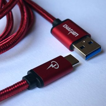 CharJenPro USB-C 3.1 to USB (6.6 ft) for USB Type-C Devices including Apple Macbook, LG G5, Nexus 5X / 6P, OnePlus 2 / 3, Samsung Galaxy Note 7 and more (Red)