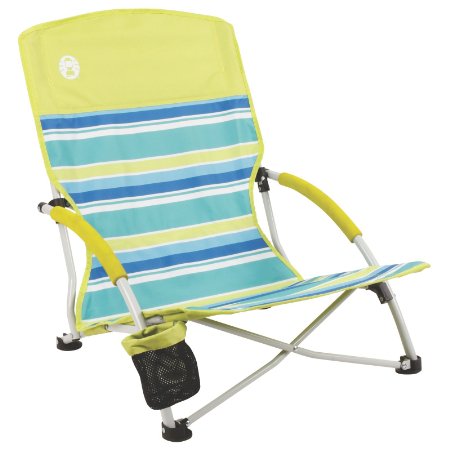 Coleman Beach Deluxe Low Sling Chair, Citrus