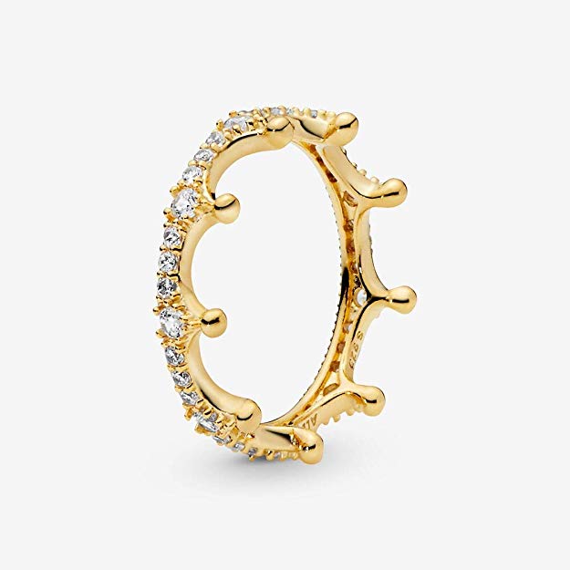 PANDORA Enchanted Crown 18k Gold Plated Shine Collection Ring