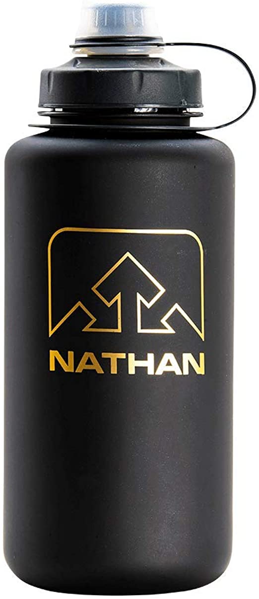 Nathan BigShot Water Bottle. BPA and Odor Free. 32oz / 1 Liter Water Bottle.