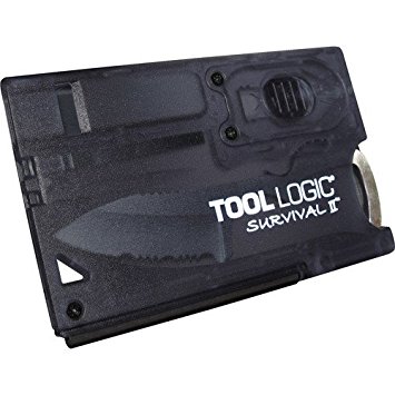 Tool Logic Svc2 Survival Card Knife With Fire Starter & Light TEJ