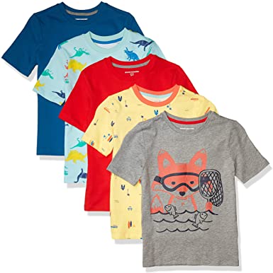 Amazon Essentials Boys Short-Sleeve T-Shirts