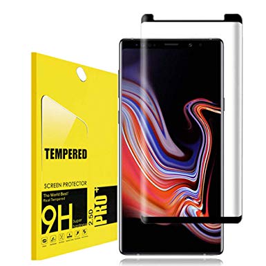 for Galaxy Note 9 Tempered Glass Screen Protector,Lostep[Full Coverage][9H Hardness][Anti-Scratch][Bubble-Free][Easy Install] Tempered Glass Screen Protector for Samsung Galaxy Note9(Black)