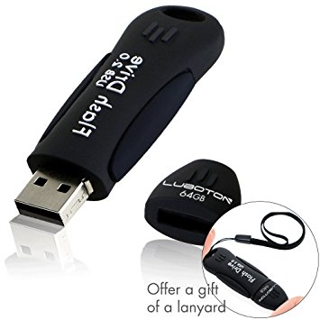 USB 2.0 Flash Drive 64GB Black New / 00364