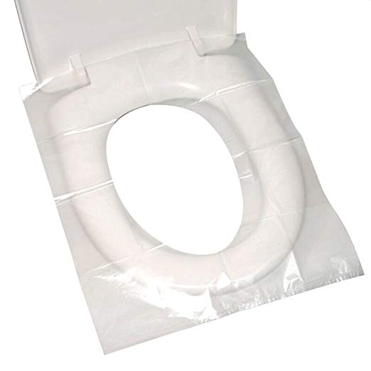 MyLifeUNIT Disposable Toilet Seat Covers, Travel Waterproof Potty Covers, 50 Count