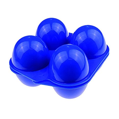 FUBARBAR Egg Holder - Portable Outdoor Egg Carriers Storage Tray Container Blue(4)