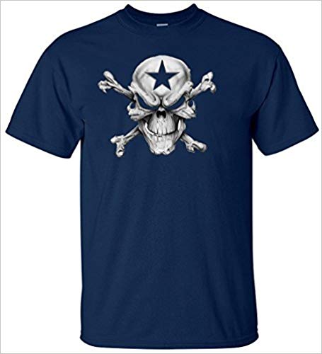 NZone Dallas Skull Star Men's T-Shirt (4XL)