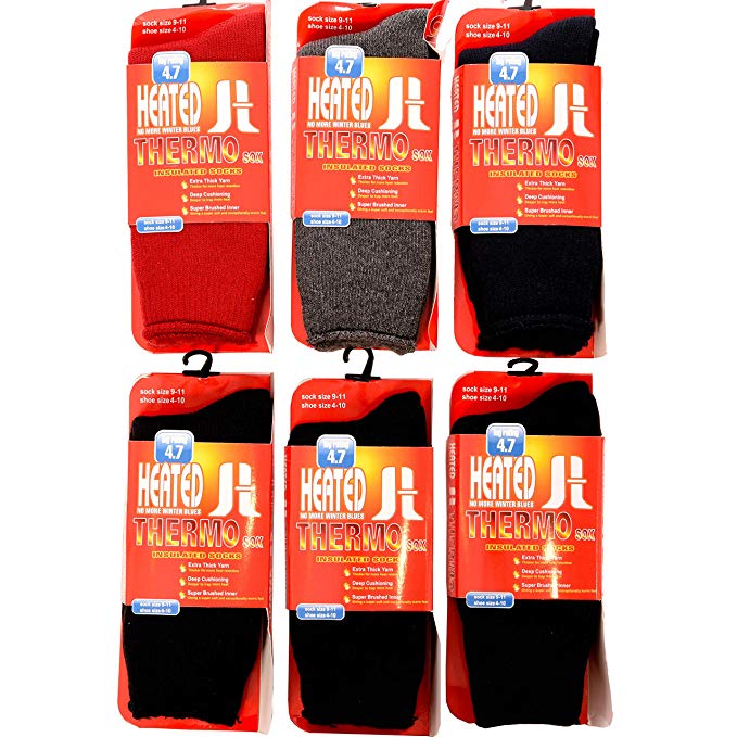 DEBRA WEITZNER Mens Thermal Socks – Insulated Heated Socks – Boot Socks For Extreme Temperatures