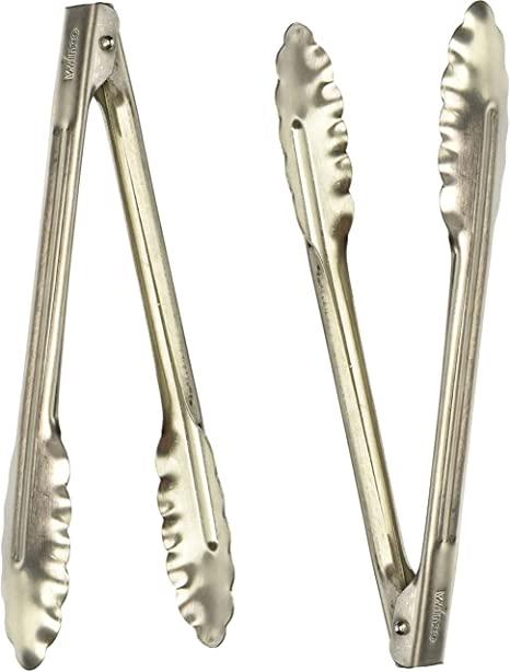 Winco UT-9 Coiled Spring Heavyweight Stainless Steel Utility Tong, 9-Inch (Pack of 2)