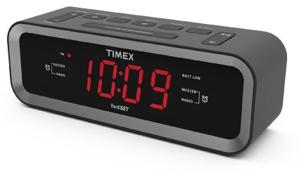 Timex T236B AM/ FM Dual Alarm Clock Radio with USB Charge Port