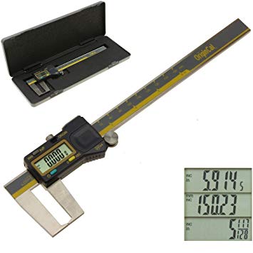 iGaging Groove Caliper Outside ABSOLUTE ORIGIN 0-6" Digital Electronic External Slot Inch / Metric / Fraction IP54 Protection