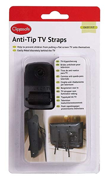 Clippasafe anti-tip TV strap
