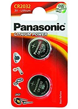 Panasonic CR2032 3V Cell Power Lithium Coin Battery (Twin Pack)