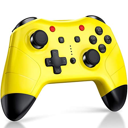 Switch Pro Controller for Nintendo Switch, Wireless Controller Compatible with Nintendo Switch Remote Pro Controller Gamepad Yellow
