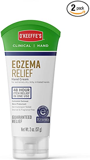 O'Keeffe's Eczema Relief Hand Cream, 2 oz (Pack of 2)