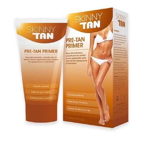 Natural Pre-Tan Primer - Cellulite Reducing | No Orange - No Streak | Skinny Tan Lotion For All Skin Types