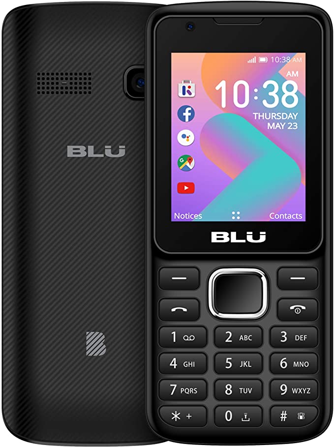 BLU Zoey Smart- 2.4" Display, WhatsApp and Facebook Pre-Loaded -Black