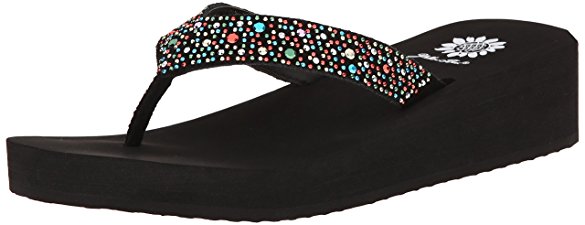 Yellow Box Women's Africa Flip-Flop Wedge Sandal