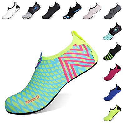 Heeta Water Sports Shoes for Women Men Quick Dry Aqua Socks Swim Barefoot Beach Swim Shoes