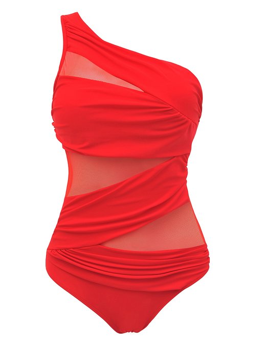 Saslax Inspired Fashion Figures Jena OTS One Piece Maillot Mesh Swimsuit