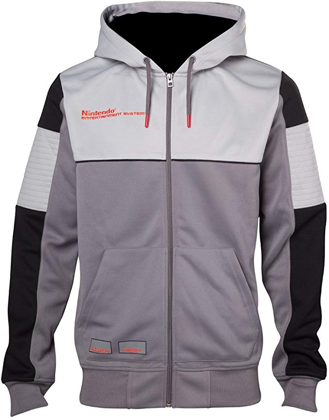 Nintendo Hoodie NES Console Inspired Official Mens Zipped